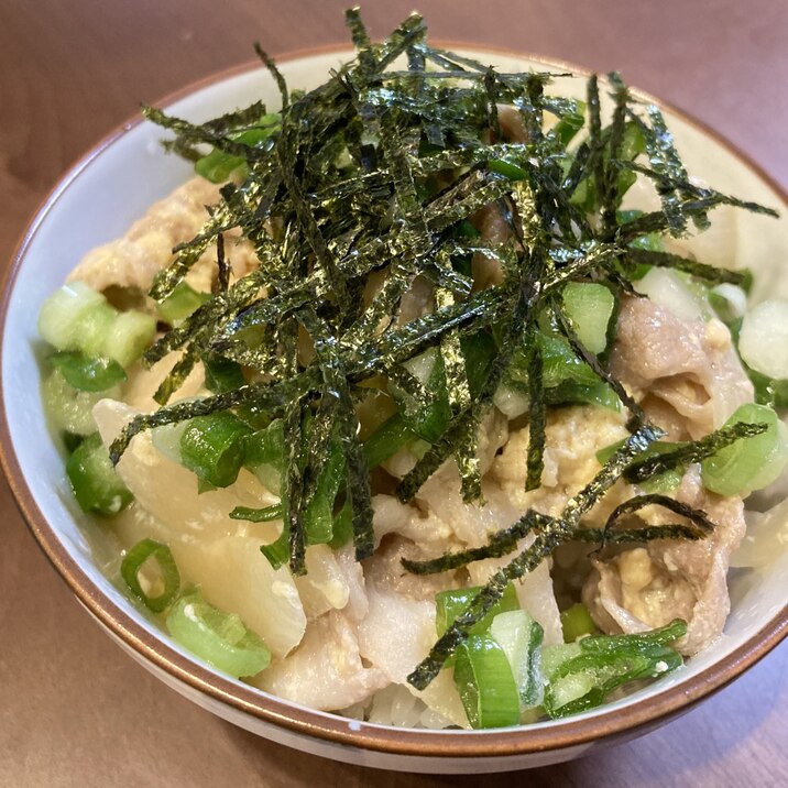 【かんたん】豚たま丼